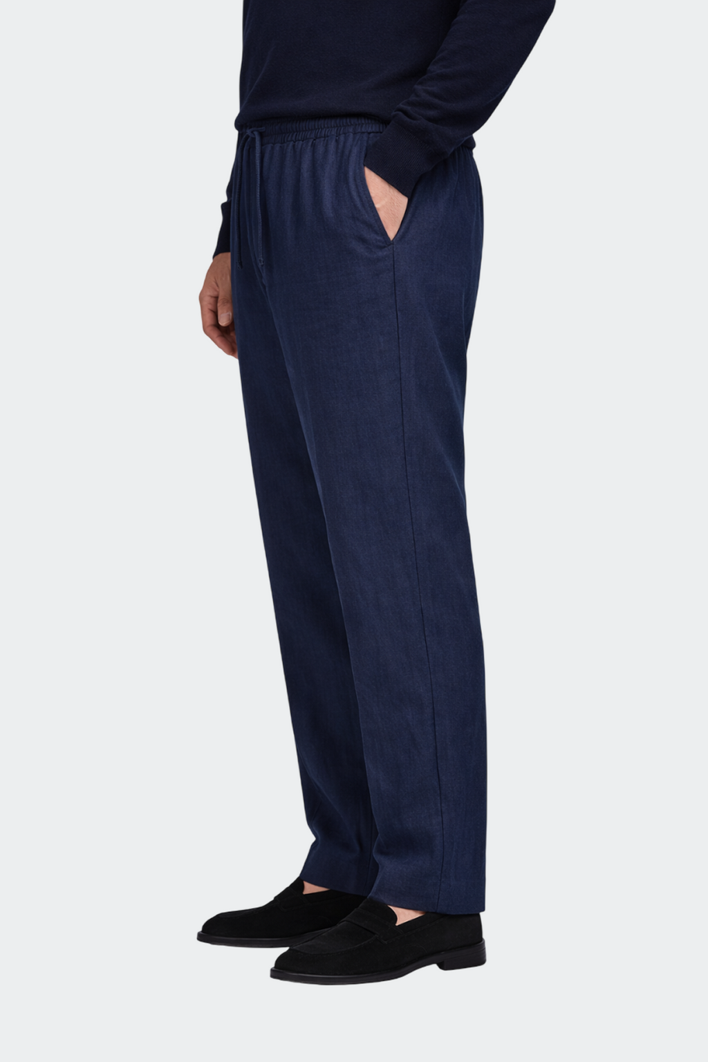 Herren Hose Relaxed Fit Leinen Casual Sommer-Velnorah