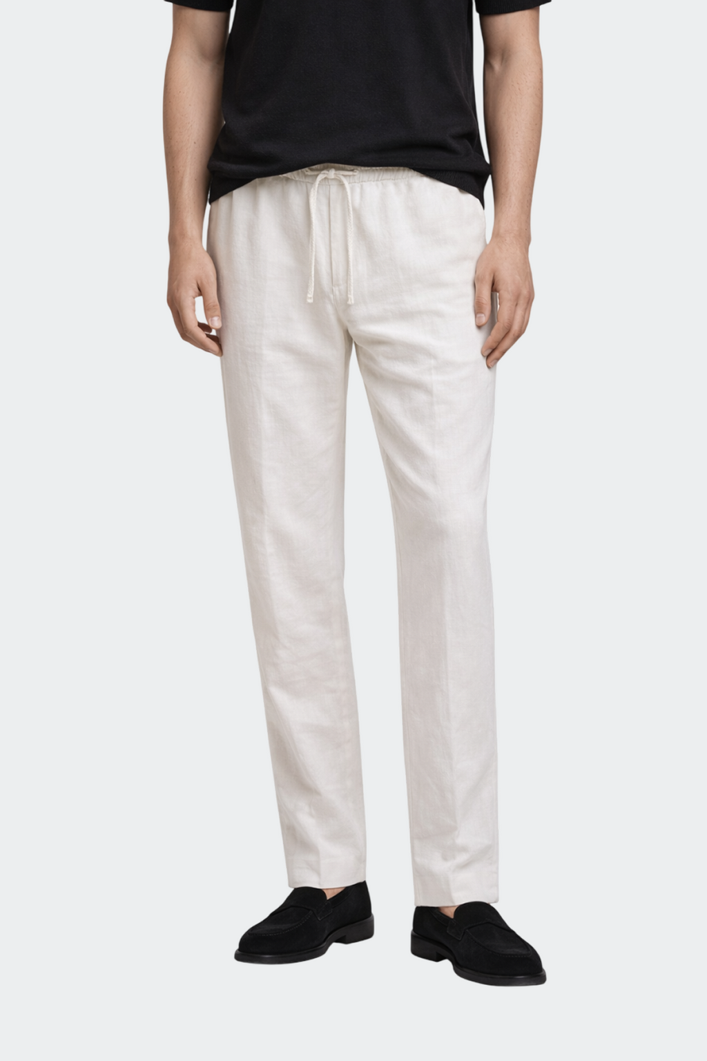 Herren Hose Relaxed Fit Leinen Casual Sommer-Velnorah