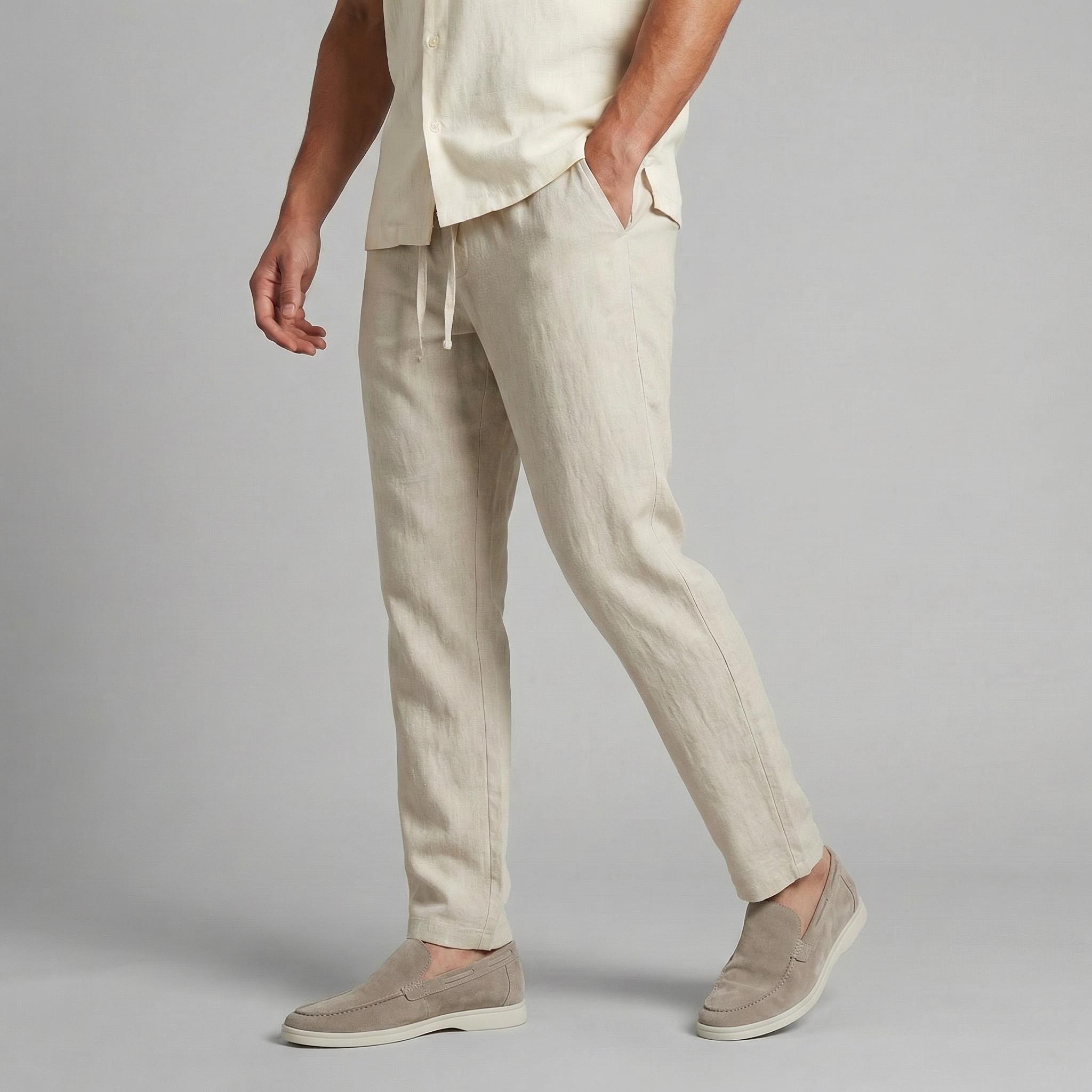 Herren Hose Weit Bein Lässig Sommer-Velnorah