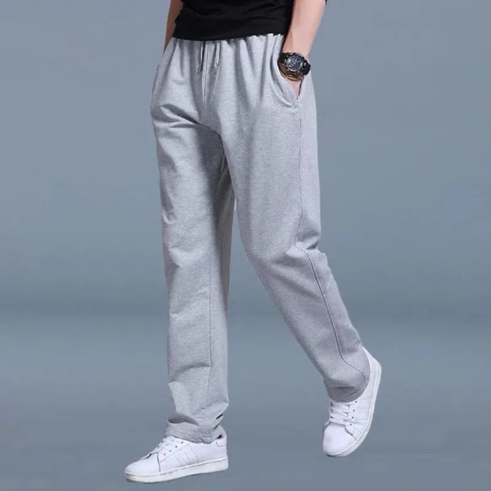 Herren Jogginghose mit elastischem Bund und geradem Bein-Velnorah