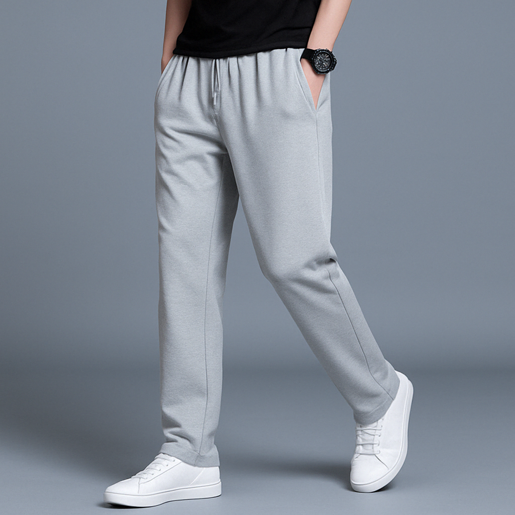 Herren Jogginghose mit elastischem Bund und geradem Bein-Velnorah