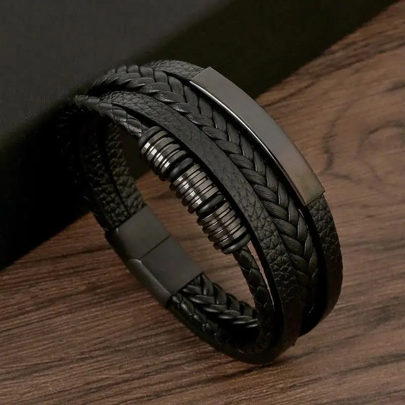 Herren Lederarmband für legere und formelle Anlässe-Velnorah
