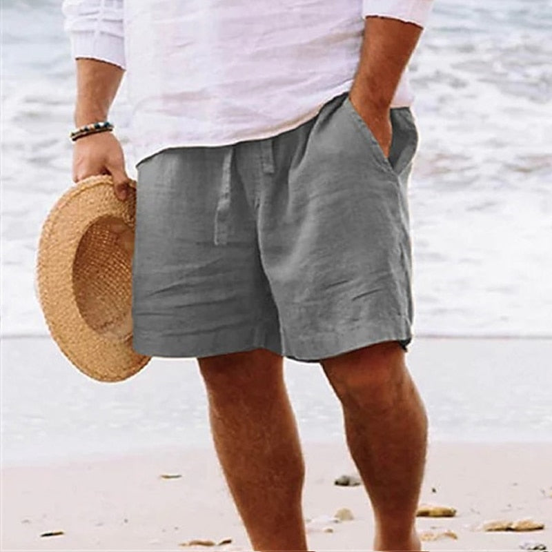 Herren Leinen-Shorts – leichte kurze Hose für den Sommer