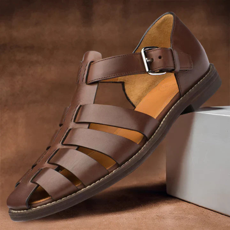 Herren Sandalen bequem – Sommersandalen in Schwarz