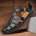 Velnorah | Herren Bequem Sandalen Schwarz