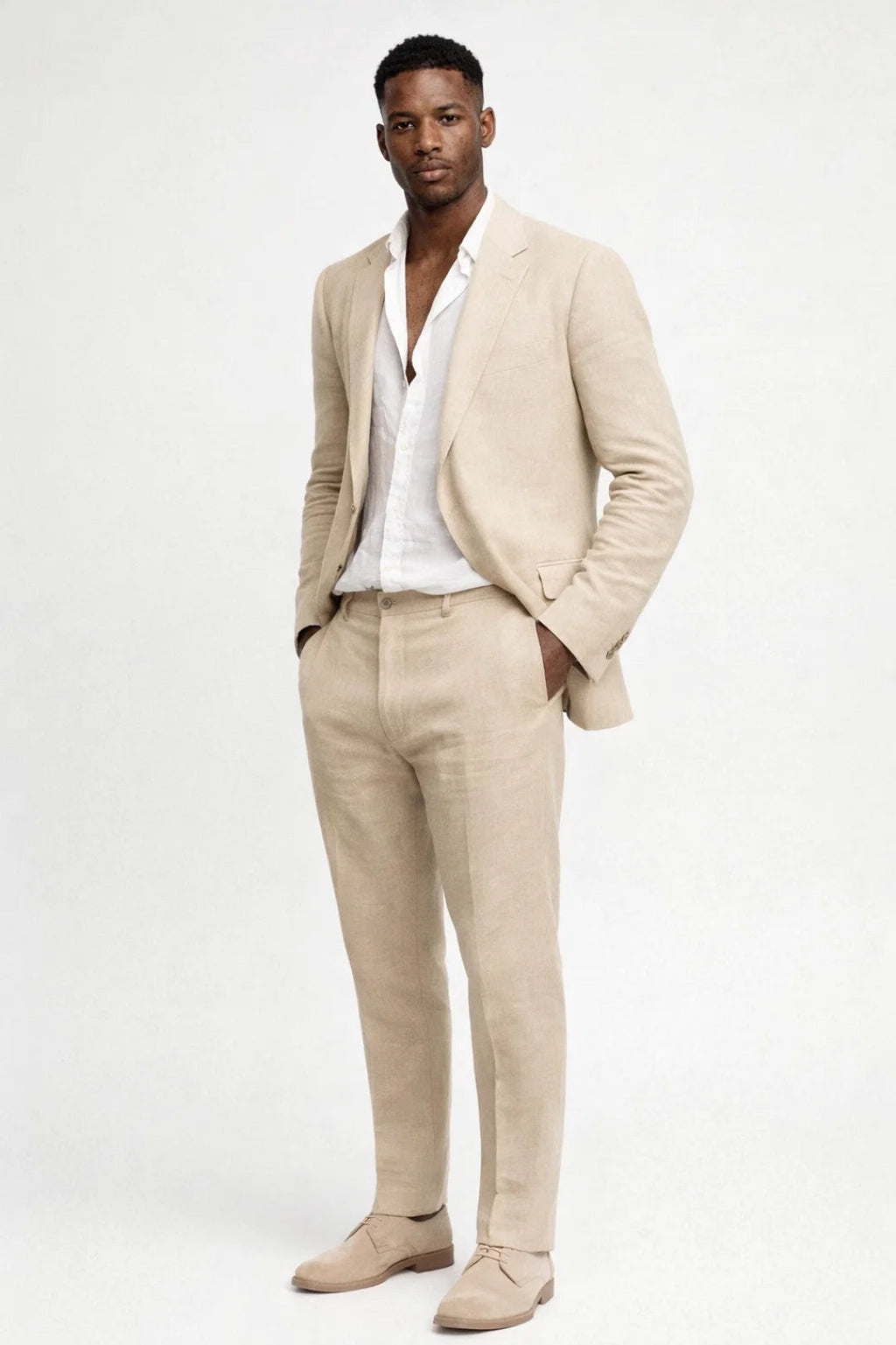 Herren Set Regular Fit Zweiteiliges Design Runder Hals-Velnorah