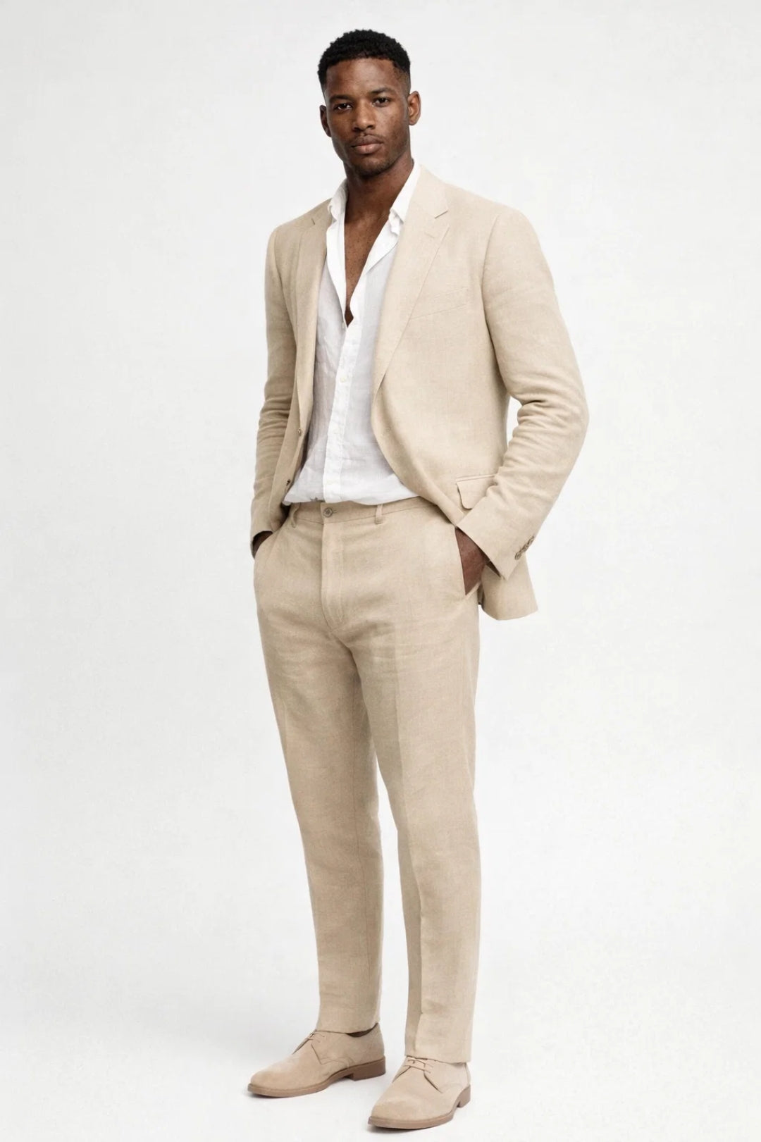 Herren Set Regular Fit Zweiteiliges Design Runder Hals-Velnorah