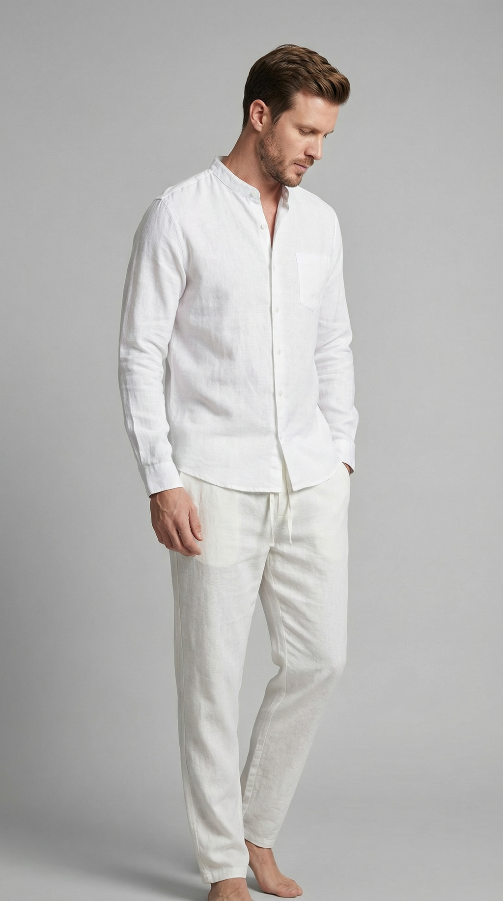 Herren Set Shirt Hose Slim Fit Sommer-Velnorah