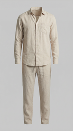 Herren Set Shirt Hose Slim Fit Sommer-Velnorah