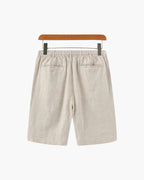 Herren Shorts Leinen Gerade Passform Sommer Casual-Velnorah