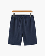 Herren Shorts Leinen Gerade Passform Sommer Casual-Velnorah