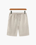 Herren Shorts Leinen Gerade Passform Sommer Casual-Velnorah