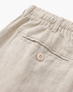 Herren Shorts Leinen Gerade Passform Sommer Casual-Velnorah