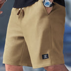 Herren Slim Fit Shorts Mit Verstellbarem Bund Für Freizeitgebrauch-Velnorah