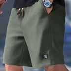 Herren Slim Fit Shorts Mit Verstellbarem Bund Für Freizeitgebrauch-Velnorah