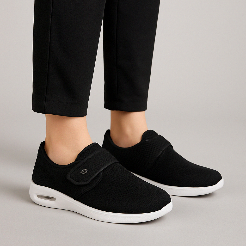 Herren Slipper mit Klettverschluss und Komfortsohle für jeden Tag-Velnorah