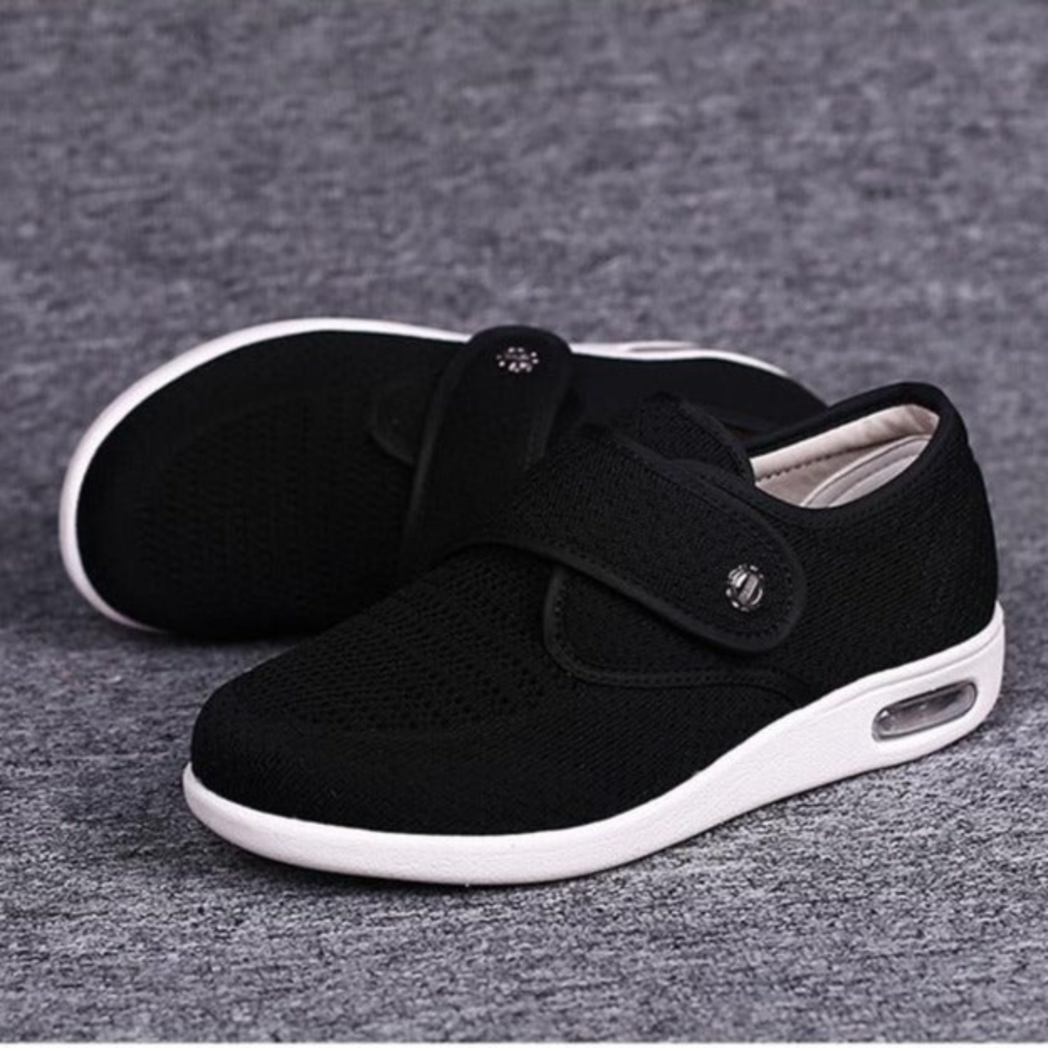 Herren Slipper mit Klettverschluss und Komfortsohle für jeden Tag-Velnorah