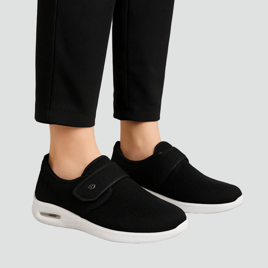 Herren Slipper mit Klettverschluss und Komfortsohle für jeden Tag-Velnorah
