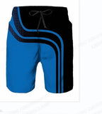 Herren Sommer Badehose mit Kordelzug und grafischem Design-Velnorah