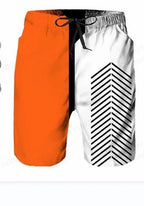 Herren Sommer Badehose mit Kordelzug und grafischem Design-Velnorah