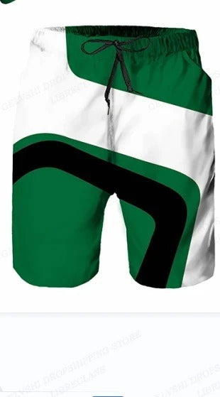 Herren Sommer Badehose mit Kordelzug und grafischem Design-Velnorah