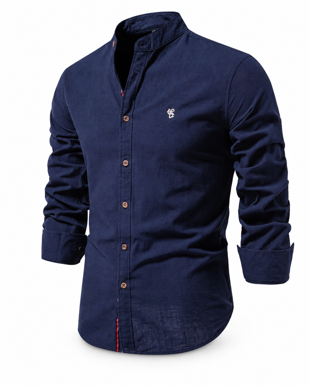 Herren Premium Komfort Trachtenhemd aus atmungsaktiver Baumwolle - gallery-product-only - Navy Blau