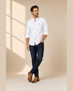 Herren Premium Komfort Trachtenhemd aus atmungsaktiver Baumwolle - variant-cover - Wei?