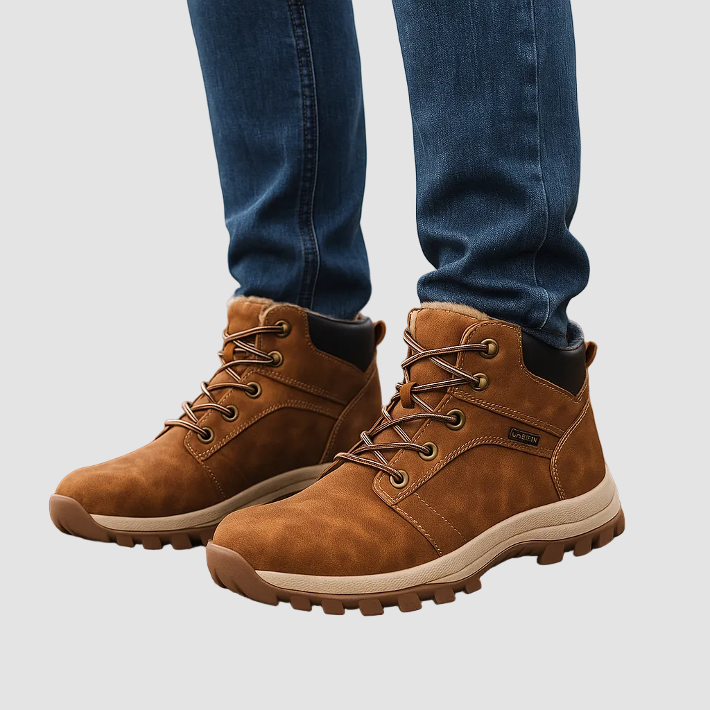 Herren Wanderschuhe mit warmer Fütterung und stabiler Schnürung-Velnorah