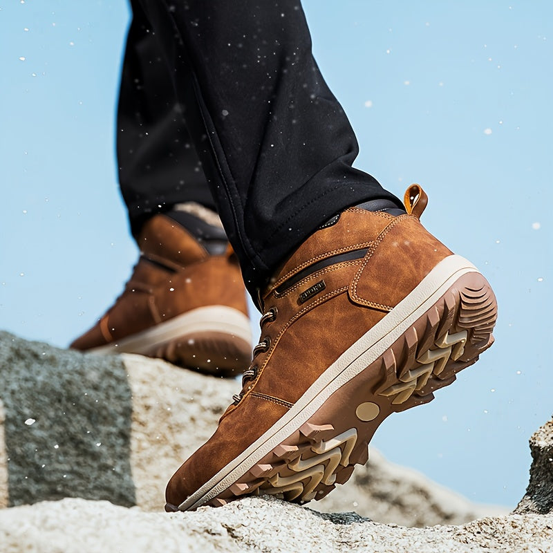 Herren Wanderschuhe mit warmer Fütterung und stabiler Schnürung-Velnorah