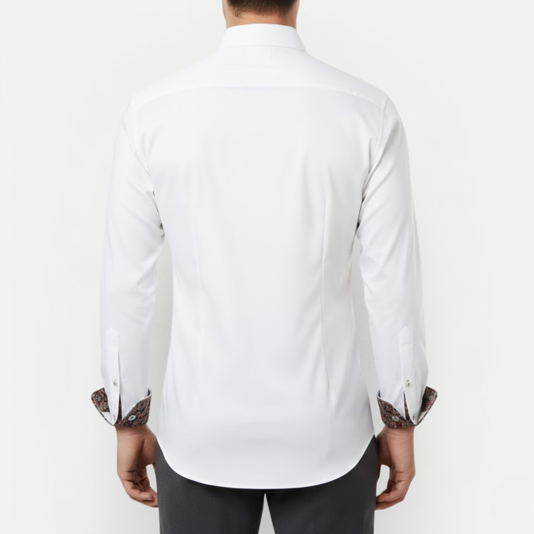 Herrenhemd Paisleymuster Lange Ärmel Casual-Velnorah