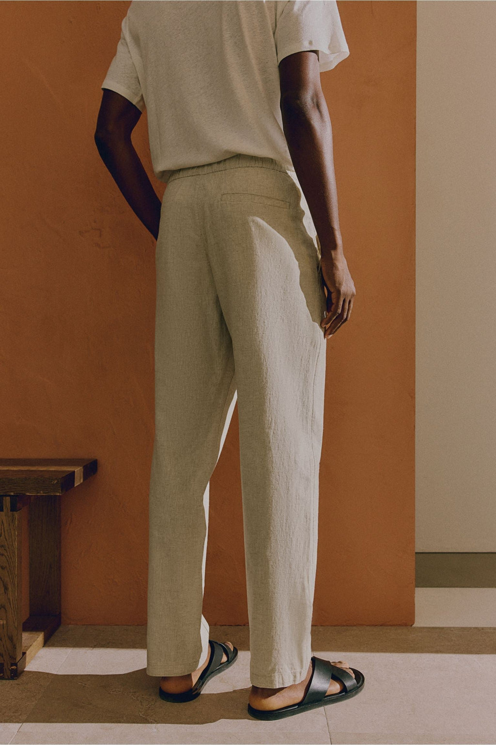 Herrenhose Relaxed Fit mit Kordelzug und elastischem Bund-Velnorah