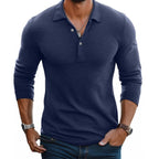 Herrenpolo Lange Ärmel Slim Fit Casual-Velnorah