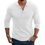 Herrenpolo Lange Ärmel Slim Fit Casual-Velnorah