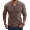 Herrenpolo Lange Ärmel Slim Fit Casual-Velnorah