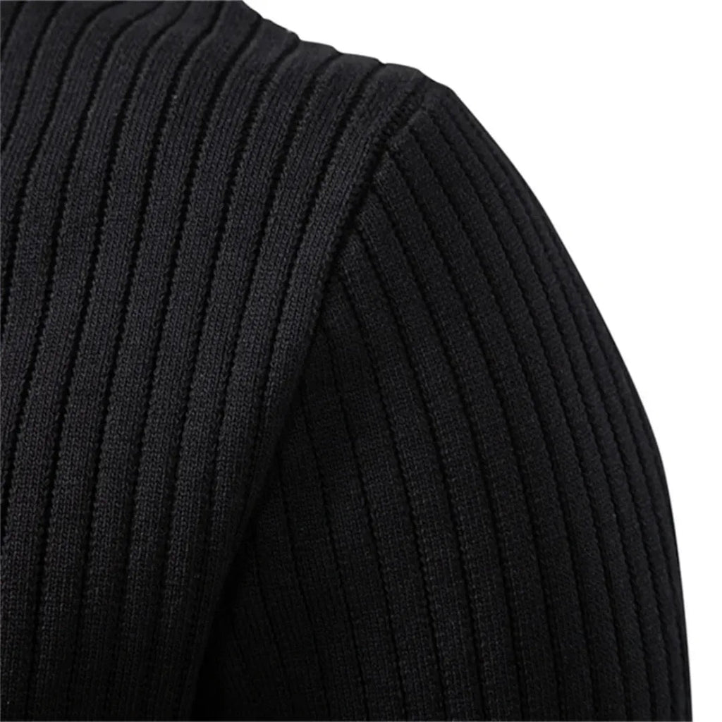 Herrenpullover mit Rundhalsausschnitt und Knopfverschluss für den täglichen Gebrauch-Velnorah