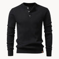 Herrenpullover mit Rundhalsausschnitt und Knopfverschluss für den täglichen Gebrauch-Velnorah