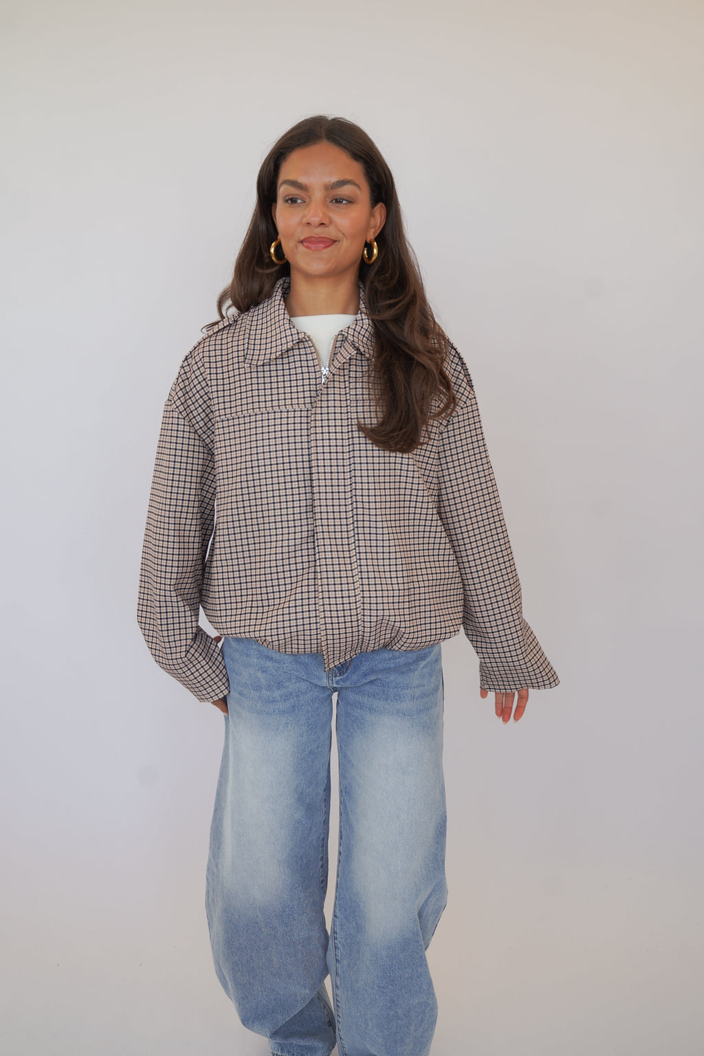 Jacke Damen Casual Frühling Rundhals-Velnorah