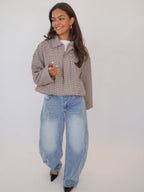 Jacke Damen Casual Frühling Rundhals-Velnorah