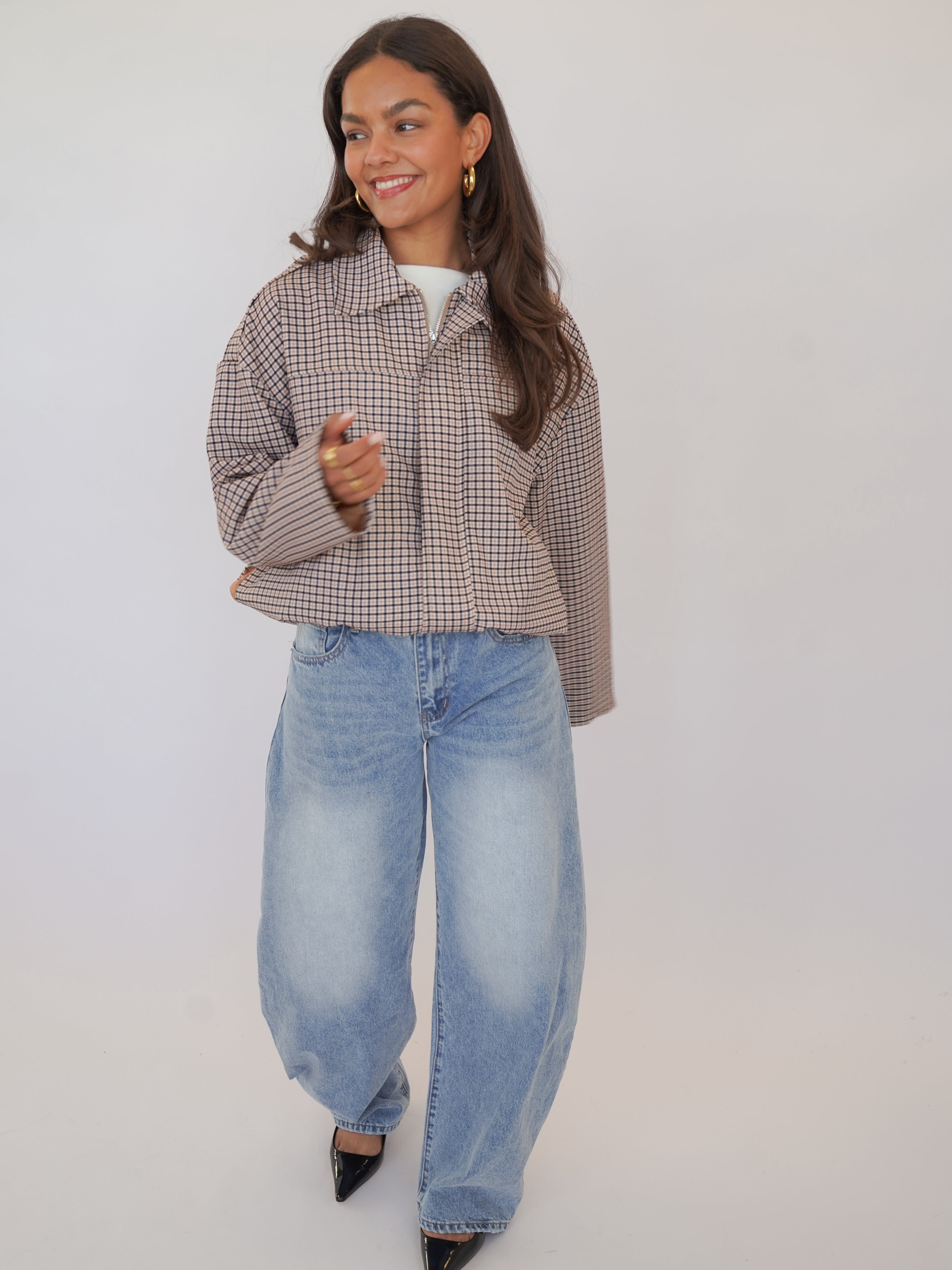 Jacke Damen Casual Frühling Rundhals-Velnorah