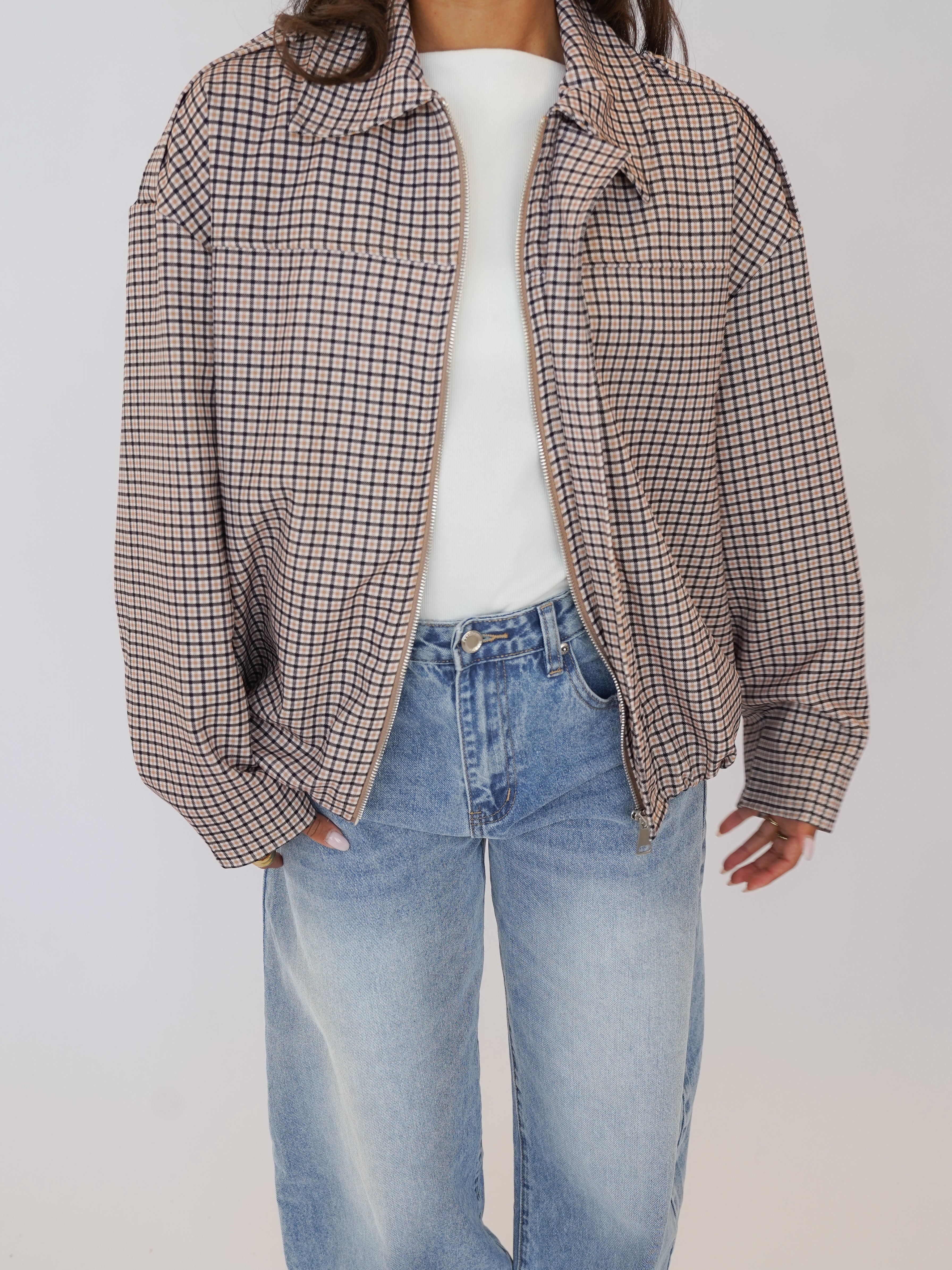 Jacke Damen Casual Frühling Rundhals-Velnorah