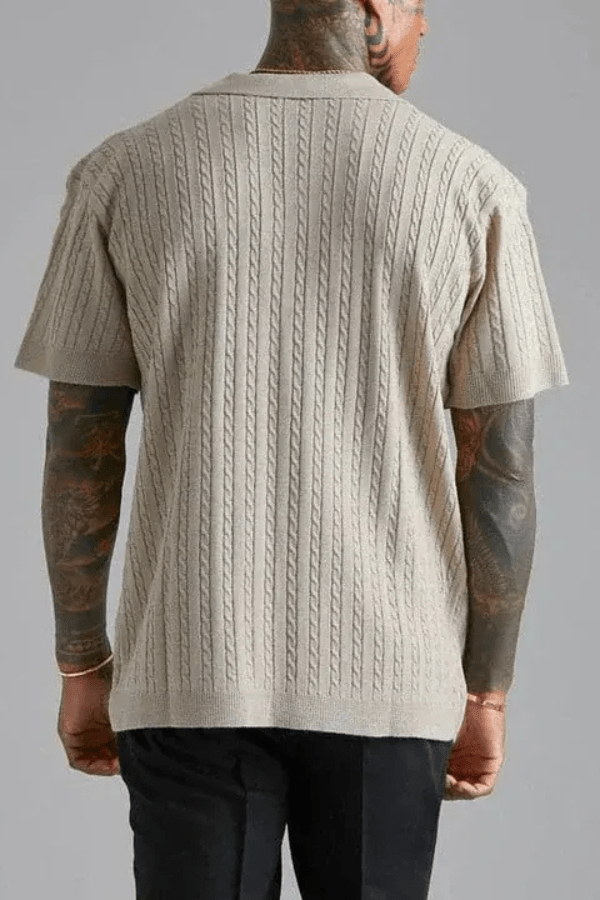 Jacquard-Top Damen Rundhals Sommer Casual-Velnorah