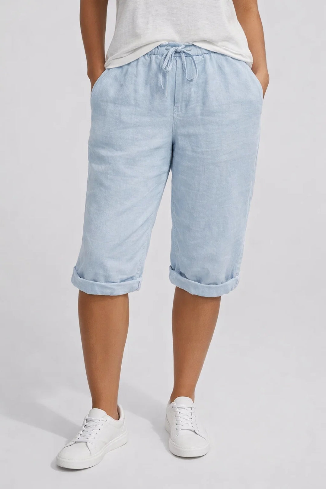 Kurze Hose Damen Weite Passform Elastischer Bund Sommer-Velnorah