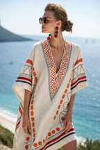 Kurzes Strandkleid Damen Lockere Form Sommer-Velnorah