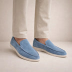 Lässige Slipper Herren Regular Fit Obermaterial aus Leder Instapmodell-Velnorah