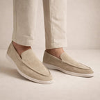 Lässige Slipper Herren Regular Fit Obermaterial aus Leder Instapmodell-Velnorah