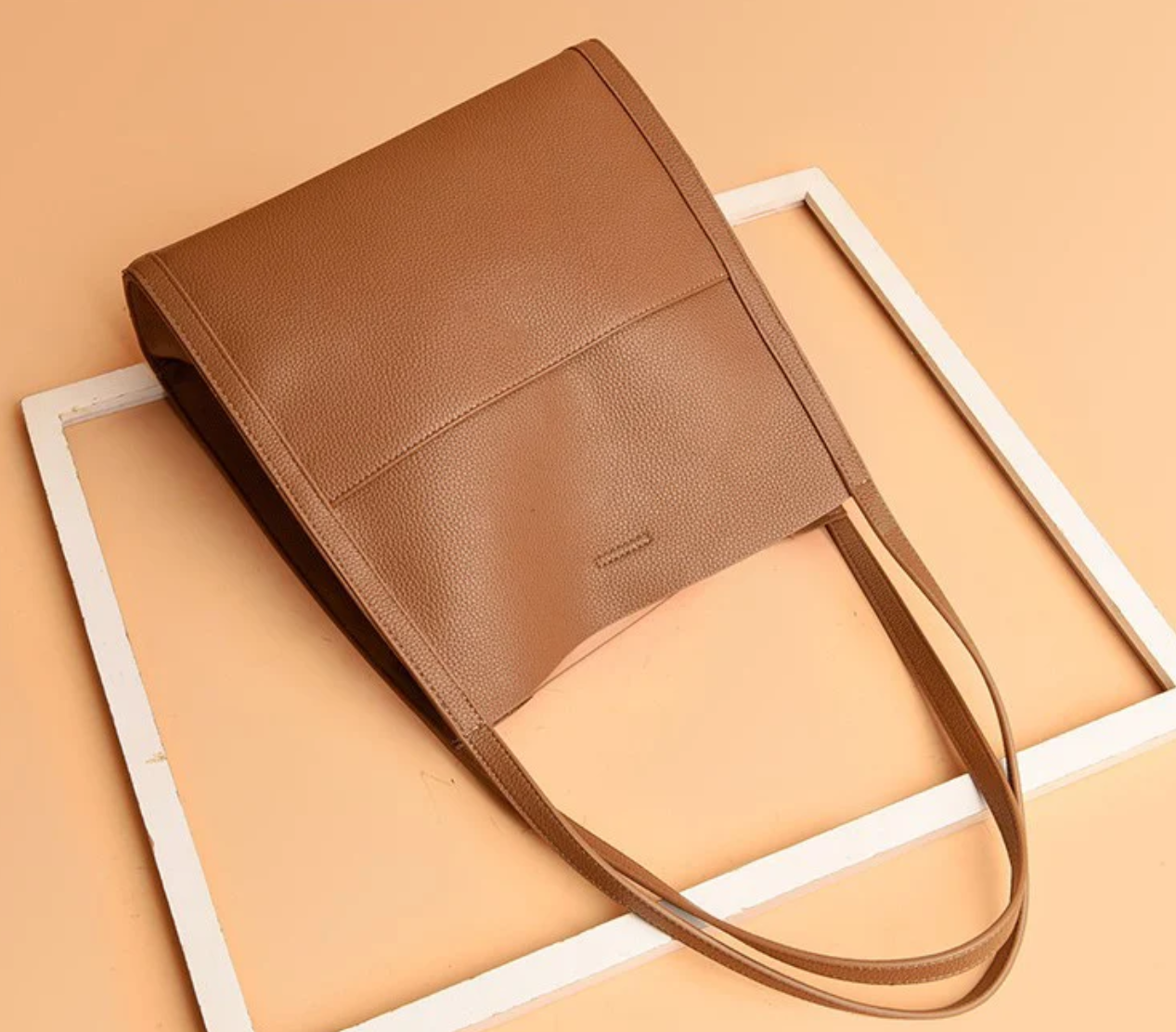 Lederne Schultertasche Damen Tragetasche Organizer Casual-Velnorah