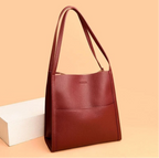 Lederne Schultertasche Damen Tragetasche Organizer Casual-Velnorah