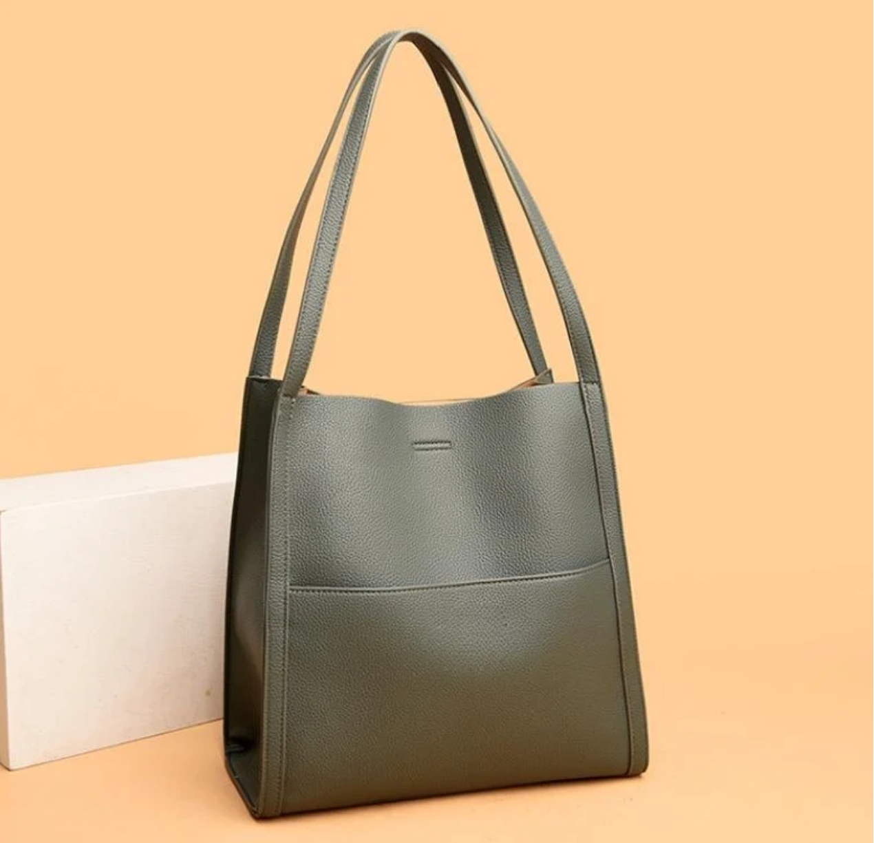 Lederne Schultertasche Damen Tragetasche Organizer Casual-Velnorah
