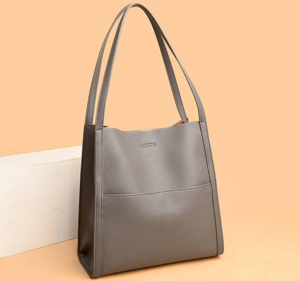 Lederne Schultertasche Damen Tragetasche Organizer Casual-Velnorah