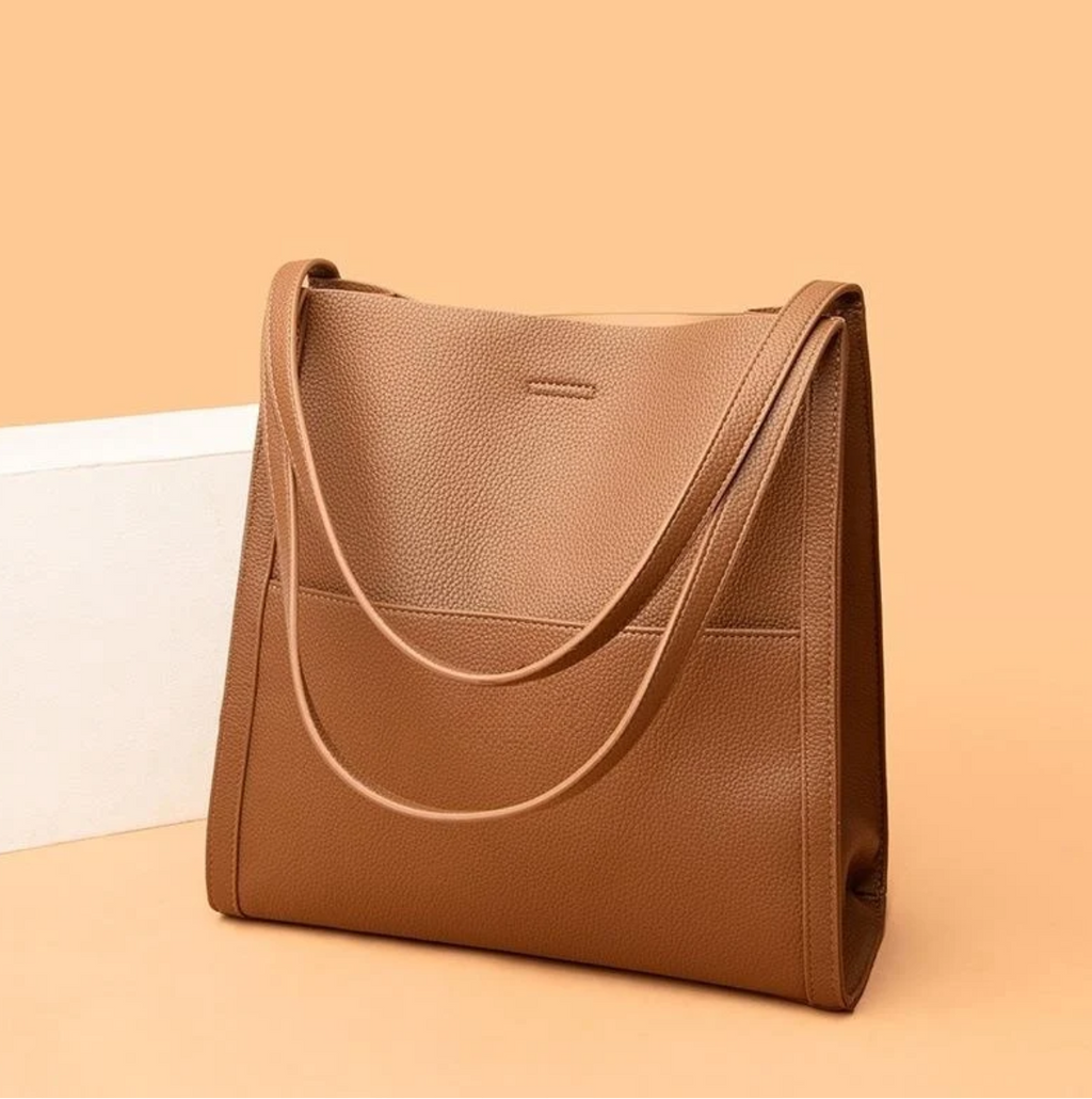 Lederne Schultertasche Damen Tragetasche Organizer Casual-Velnorah